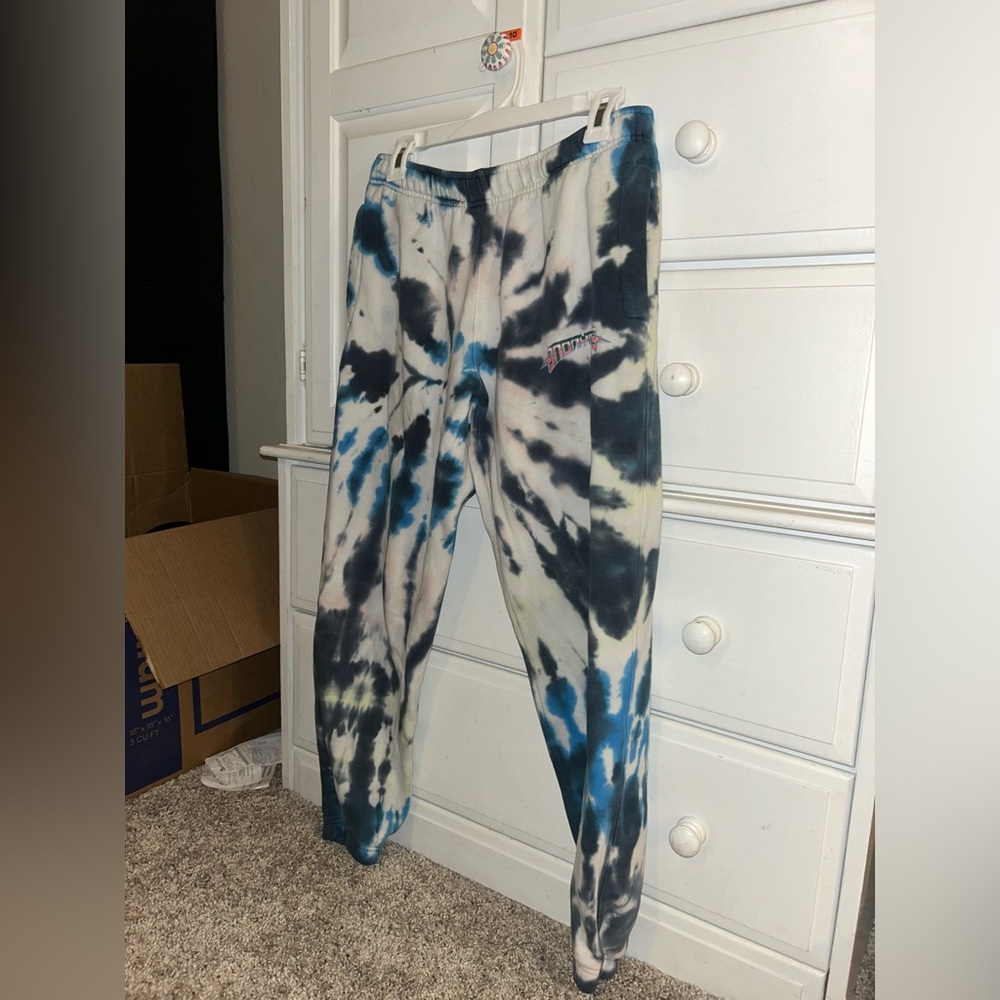 Anonymous Medium Blue/Colored Tie Die Sweat Pants